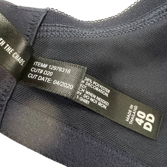 Torrid T-Shirt Lightly Lined Heather Straight Back Bra 40DD - Picture 5 of 7